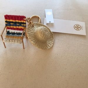 COPY - NWT Tory Burch Beach Chair Key Fob Key Chain